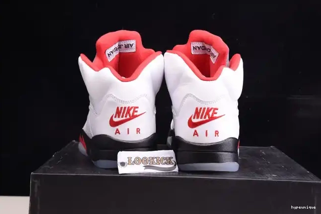 HYPE Tongue 5 DA1911-102 Jordan Retro Red (2020) Air Silver Fire 0418